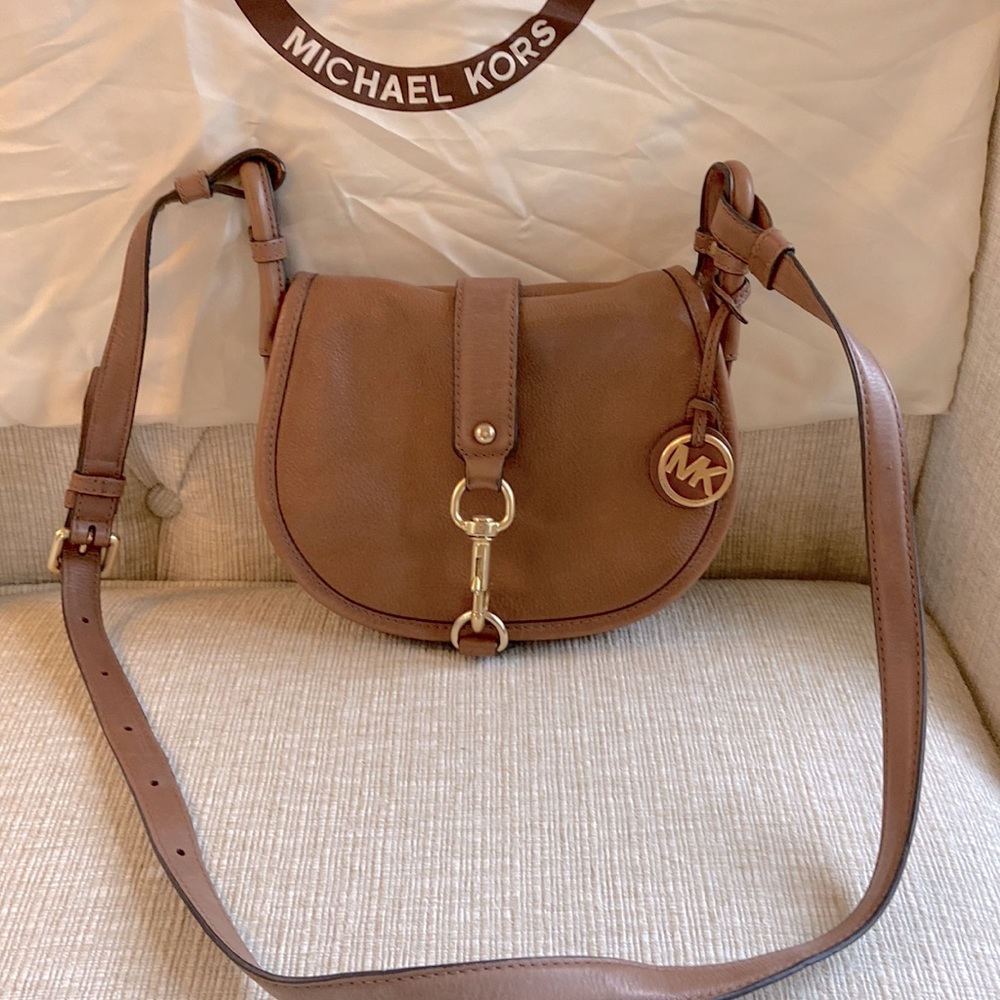 Michael Kors Jamie leather saddle bag